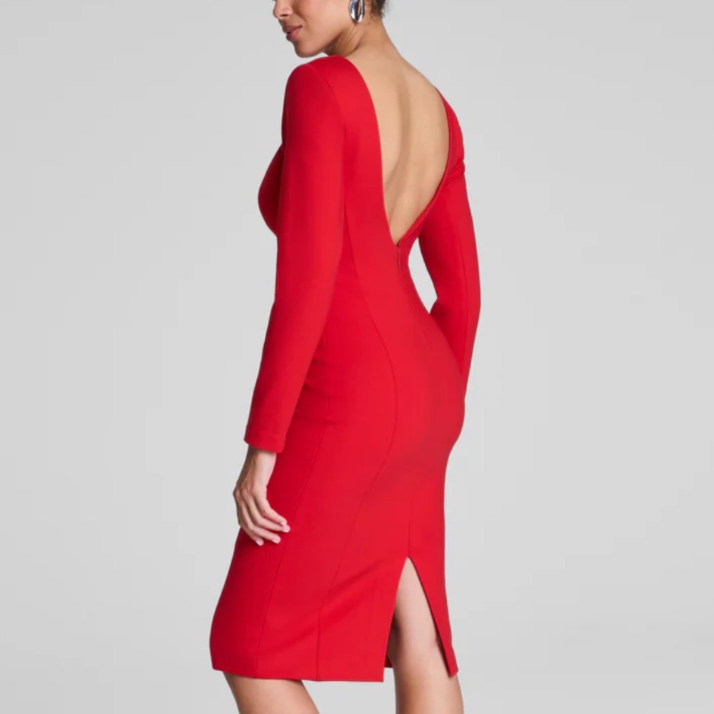 SPANXshape™ Ponte Low-Back Midi Dress